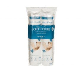 Soft & Pure Cosmetic Pads 200's X 12  [12 Bags Of 200 Pads]