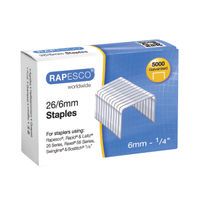 RAPESCO STAPLES NO.50/6 26/6 6MM MTL