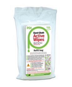 SANI CLOTH ACTIVE ALCOHOL FREE DISINFECTANT WIPES - REFILL [125]