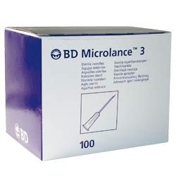 BD 301500 Microlance Hypodermic Needle 19G x 1.5" Cream [Pack of 100] 