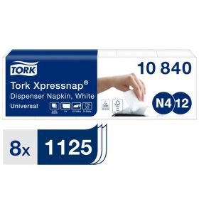 Tork Xpressnap Dispenser Napkin White [Pack of 9000]