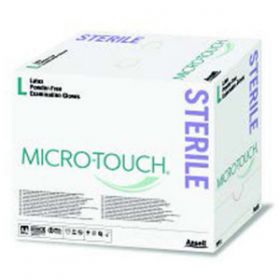 Micro-Touch Sterile Latex Powder Free Examination Gloves Medium [50 Pairs]