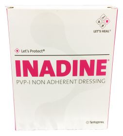 Inadine Povidone Iodine Non-Adherent Dressing 9.5cm x 9.5cm x 10