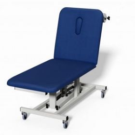 Plinth 2000 2 Section Electric Treatment Couch - DARK BLUE