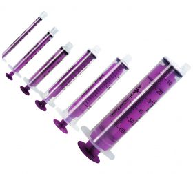 Enteral-isosaf Home Reusable Enfit Purple Enteral Feeding Syringe 60ml, Eccentric [Pack of 50]