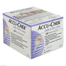 Accu-Chek Safe-T-Pro Uno Single Use Lancets [Pack Of 200]