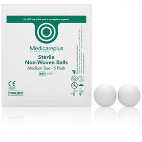 Gauze Balls Non-woven Sterile Medium [Pack of 20 X 5]