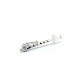 BD SafetyGlide 0.5ml Insulin Syringe with Tiny Needle Technology 8mmx30g [Pack of 100] 