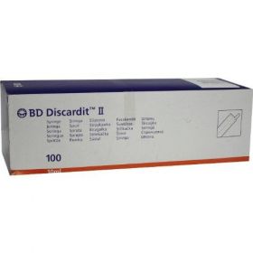 BD Discardit 309110 10ml Syringe Eccentric Luer Slip [Pack of 100] 