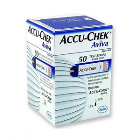 Accu-Chek Aviva Glucose Test Strips [Pack of 50] 