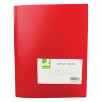 Q-CONNECT DISPLAY BOOK 40 POCKET RED