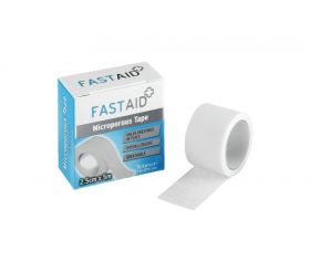Fast Aid Microporous Tape 2.5cm x 5m X 12  [12 Packs Of 1 Roll Of Tape]
