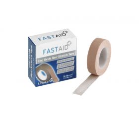 Fast Aid Zinc Oxide Non-Stretch Tape 1.25cm x 5m X 12  [12 Packs Of 1 Roll Of Tape]