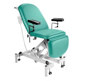 Fusion Phlebotomy Chair - Electric Height Adjustment, Gas Assisted Head & Foot Sections-Mint [Pack of 1]