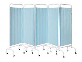 Five Section Screen/Disposable Curtain - Pastel Blue [Pack of 1]