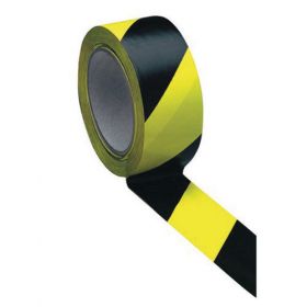 HAZARD TAPE BLACK/YELLOW 50MMX33M