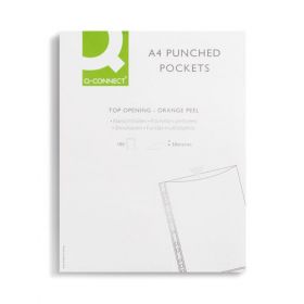 Q CONNECT PUNCHED POCKET A4