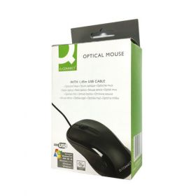 Q-CONNECT SCROLL WHEEL MOUSE BLK/SIL