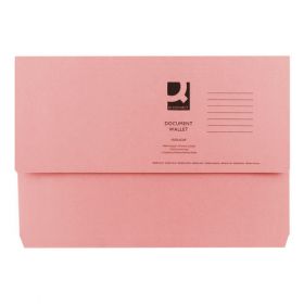 Q-CONNECT DOCUMENT WALLET FS PINK