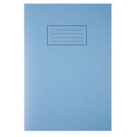 SILVINE BLUE A4 LINED EXERCISE BOOK