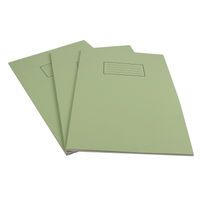 SILVINE GREEN A4 LINED EXERCISEBOOK
