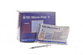 BD Micro-Fine + 324827 1ml Insulin Syringe with 29G x 13 mm Needle [Pack of 100] 