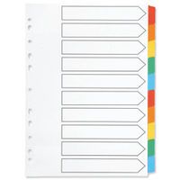 Q-CONNECT INDEX A4 BLANK TABS MULTI