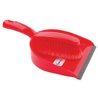 DUSTPAN AND BRUSH SET RED