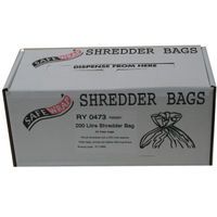 SAFEWRAP SHREDDER BAGS 200 LTRE PK50