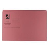 QCONNECT SQCUT FOLDER FOOLSCAP PINK