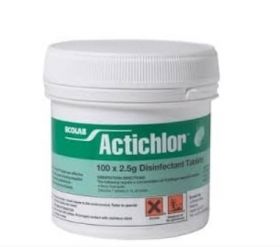 Actichlor Disinfection Tablets 2.5g [Pack of 100] 