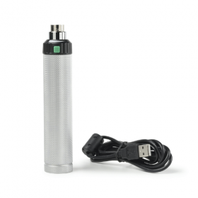 Opticlar ADAPT USB lithium ion rechargeable handle with USB base.