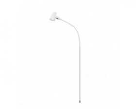 Series 4 Provita 10w Reading Lamp with Flexible Arm - LED Long version, Silver
