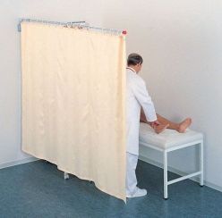 Ropimex Telescopic & Folding Cubicle 103cm-220cm, With Curtains Rti2.2/Wh95/Tcs213/17xvr