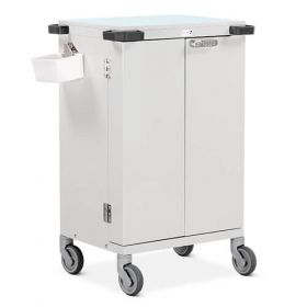 Bristol Maid Pharmacy Trolley - Double Door - Electronic Push Button Lock - Nomad - 56 Cassettes