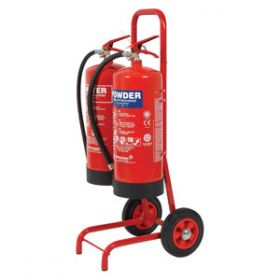 Fire Extinguisher Trolley Double