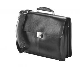 Leather 15.6 inch Laptop Brieface; FI2564L; Black