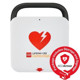 AED Physio Control LIFEPAK CR2 USB Semi Automatic Public Transport Package [Pack of 1]