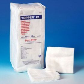 Non-Sterile Swabs, 7.5cm x 7.5cm  6 Ply Topper 12  [Pack of 100] 