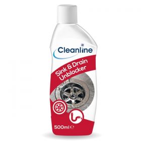 Cleanline Sink & Drain Unblocker 500ml [Pack of 12]