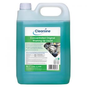 Cleanline Concentrated Original Washing Up Liquid 5 Litre [Pack of 1]