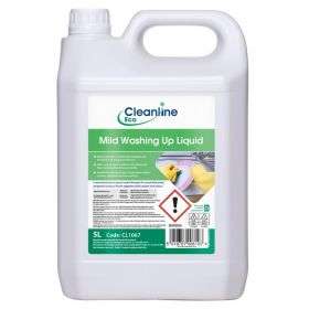 Cleanline Eco Mild Washing Up Liquid 5 Litre [Pack of 1]