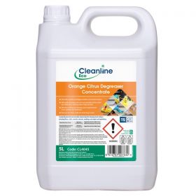 Cleanline Eco Orange Citrus Degreaser Concentrate 5 Litre [Pack of 4]