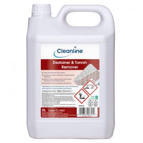 Cleanline Destainer & Tannin Remover 5 Litre [Pack of 4]