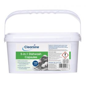 Cleanline 5-in-1 Dishwash Capsules [Pack of 100]