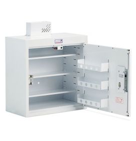 Bristol Maid Drug & Medicine Cabinet - 600 X 300 X 600mm - Light - Standard & Door Shelves - L/H Hinge