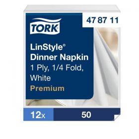 Tork Linstyle Dinner Napkin White [Pack of 600]