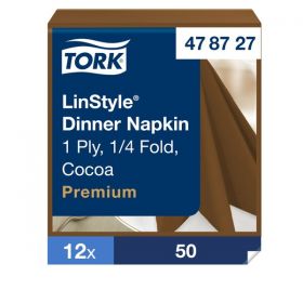 Tork Linstyle Cocoa Dinner Napkin [Pack of 600]