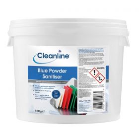 Cleanline Blue Powder Sanitiser 10kg [Pack of 1]