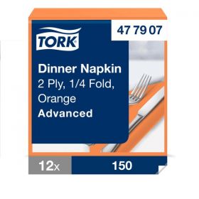 Tork Dinner Napkin Orange [Pack of 1800]